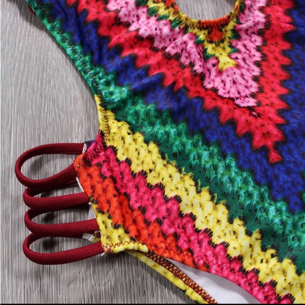 Monokini size M, colorful, brand new, never worn. - Picture 3 of 6
